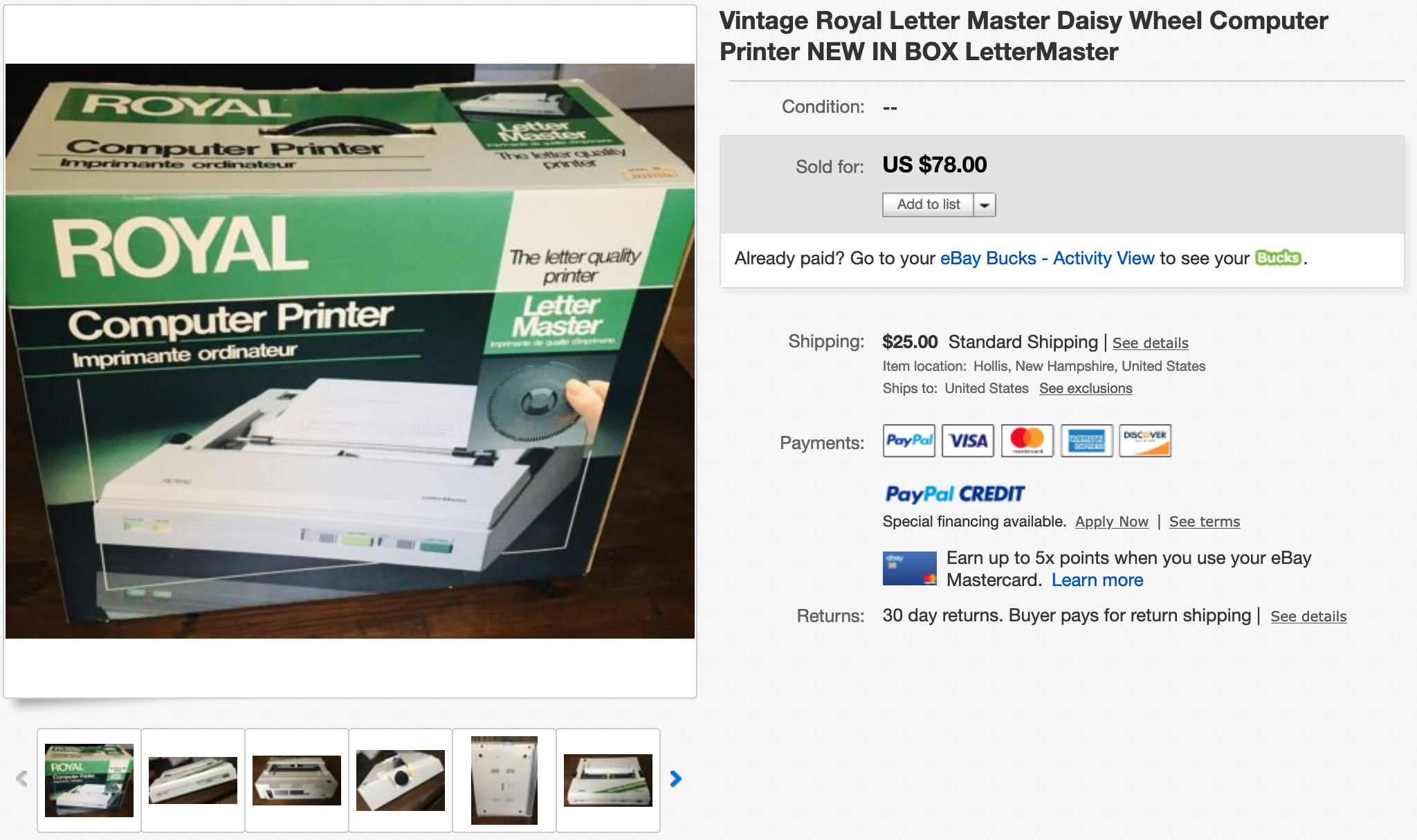 Royal LetterMaster on eBay