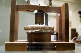 This model of Bell s first telephone is a duplicat.jpg