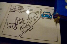 What appears to be a colouring book at the DDR Mus.jpg