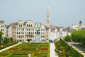 Garden near the Square Meeting Place in Brussels.jpg