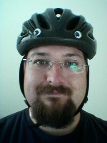 I put googley eyes on my bicycle helmet.jpg