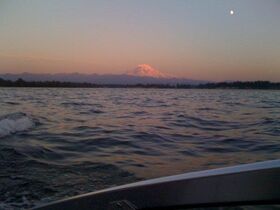We re on a boat (Rainier in the background).jpg