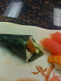 Woo, handrolls and sushi for dinner.jpg