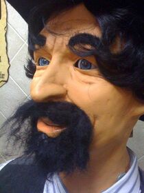 Animatronic outlaw in a fake jail in front of the.jpg