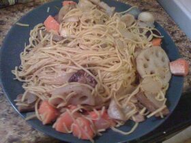 Spring cleaning dinner #1 This meal was assembled.jpg